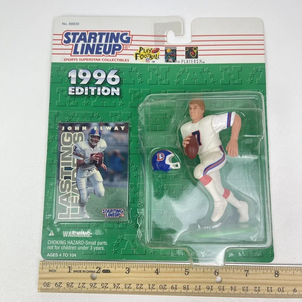1996 Starting Lineup JOHN ELWAY Figure and Card Denver Broncos